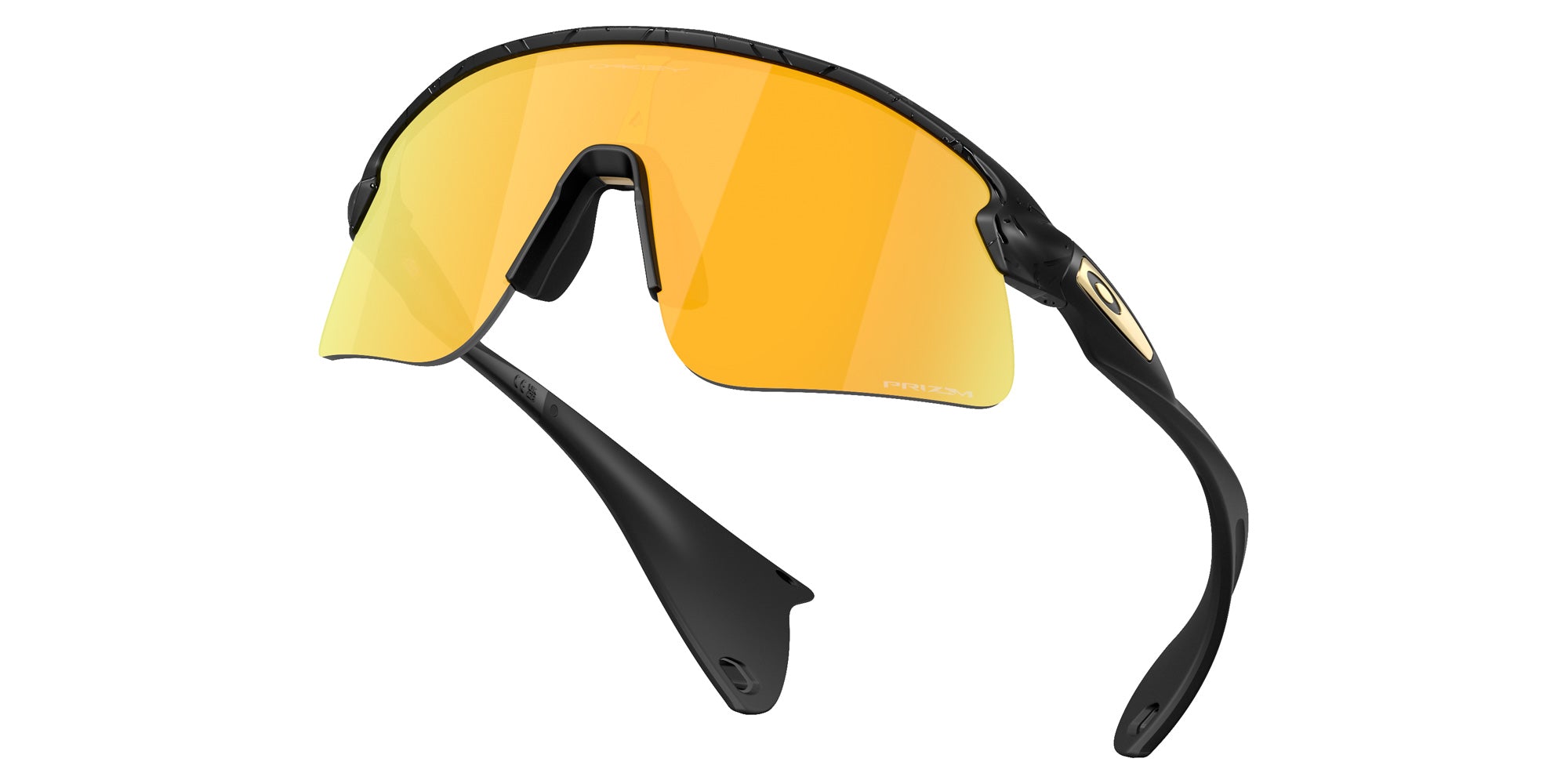 Oakley® OO9518 STUNT DEVIL S OO9518 951813 36 Sunglasses - Matte Black Splatter / Prizm 24k Mirrored 951813