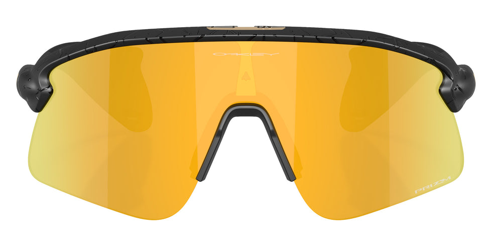 Oakley® OO9518 STUNT DEVIL S OO9518 951813 36 Sunglasses - Matte Black Splatter / Prizm 24k Mirrored 951813