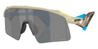 Oakley® OO9519 STUNT WING OO9519 951903 41 Sunglasses - Matte Sand / Prizm Black Mirrored