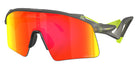 Oakley® OO9519 STUNT WING OO9519 951904 41 Sunglasses - Matte Gray Smoke / Prizm Ruby Mirrored