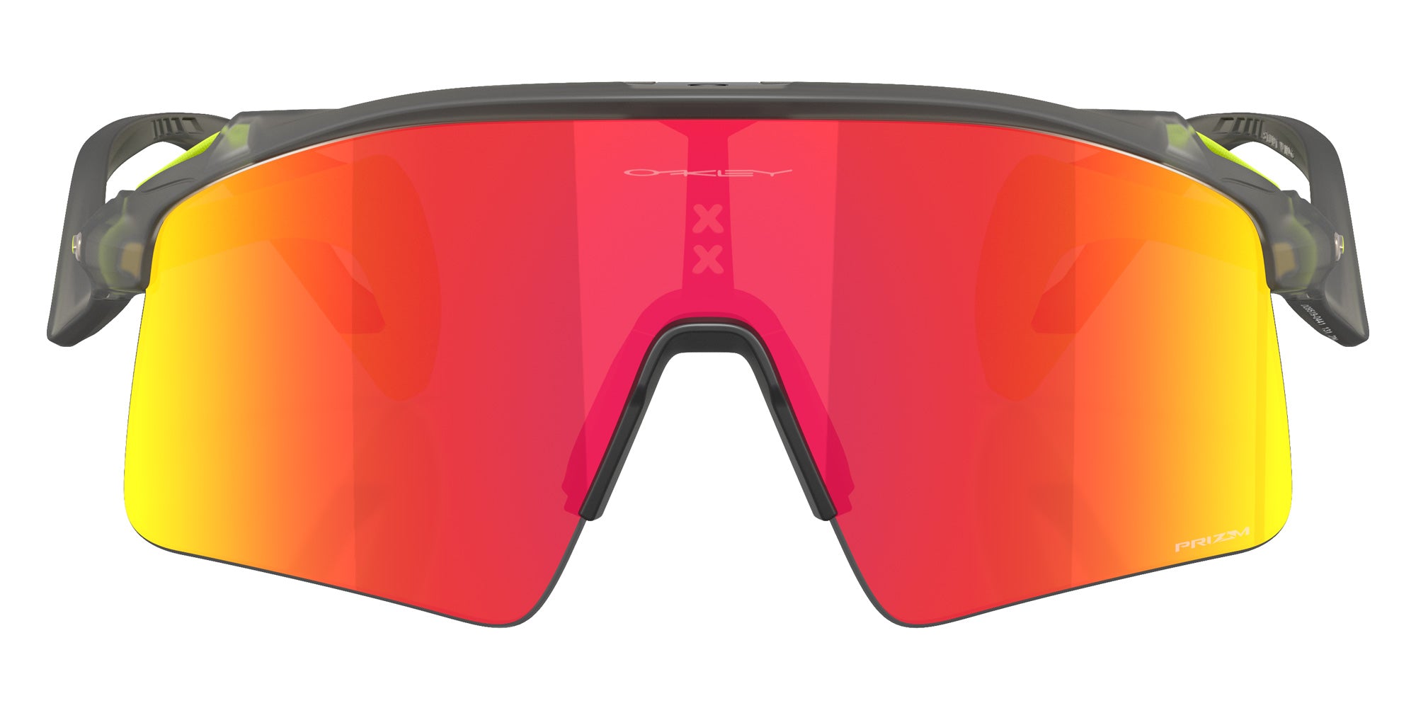 Oakley® OO9519 STUNT WING OO9519 951904 41 Sunglasses - Matte Gray Smoke / Prizm Ruby Mirrored
