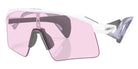 Oakley® OO9519 STUNT WING OO9519 951905 41 Sunglasses - Polished White / Prizm Low Light