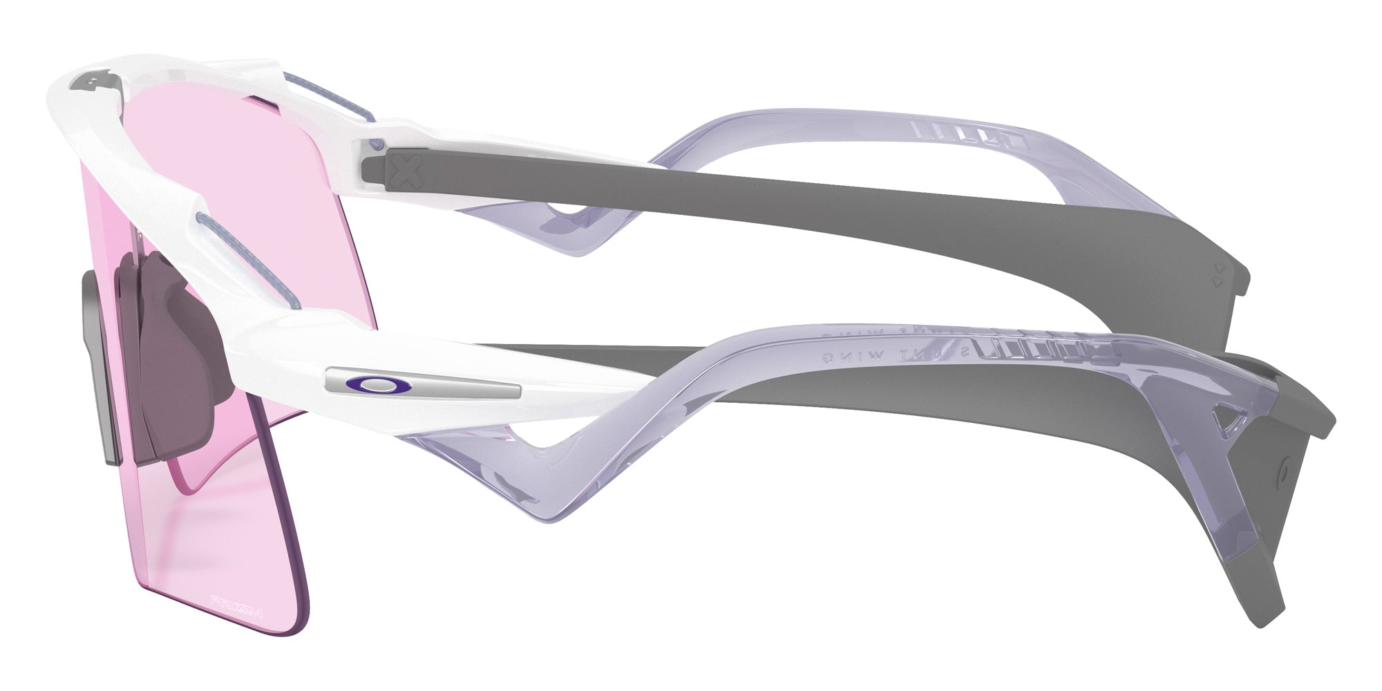 Oakley® OO9519 STUNT WING OO9519 951905 41 Sunglasses - Polished White / Prizm Low Light