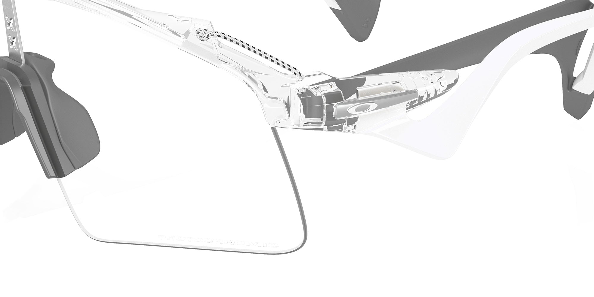Oakley® OO9519 STUNT WING OO9519 951906 41 Sunglasses - Clear / Clear to Black Iridium Photochromic