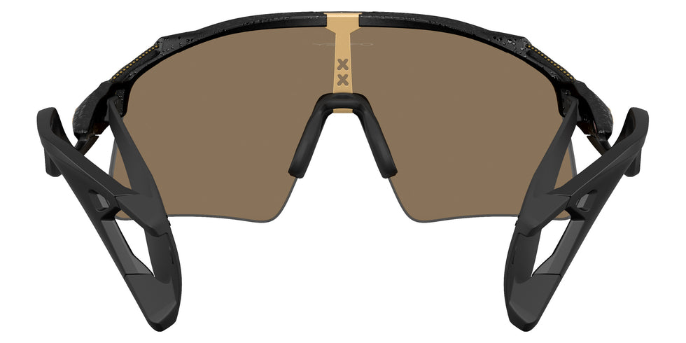 Oakley® OO9519 STUNT WING OO9519 951908 41 Sunglasses - Matte Black Splatter/Ma001 - Brown