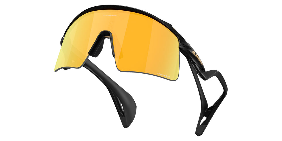 Oakley® OO9519 STUNT WING OO9519 951908 41 Sunglasses - Matte Black Splatter/Ma001 - Brown