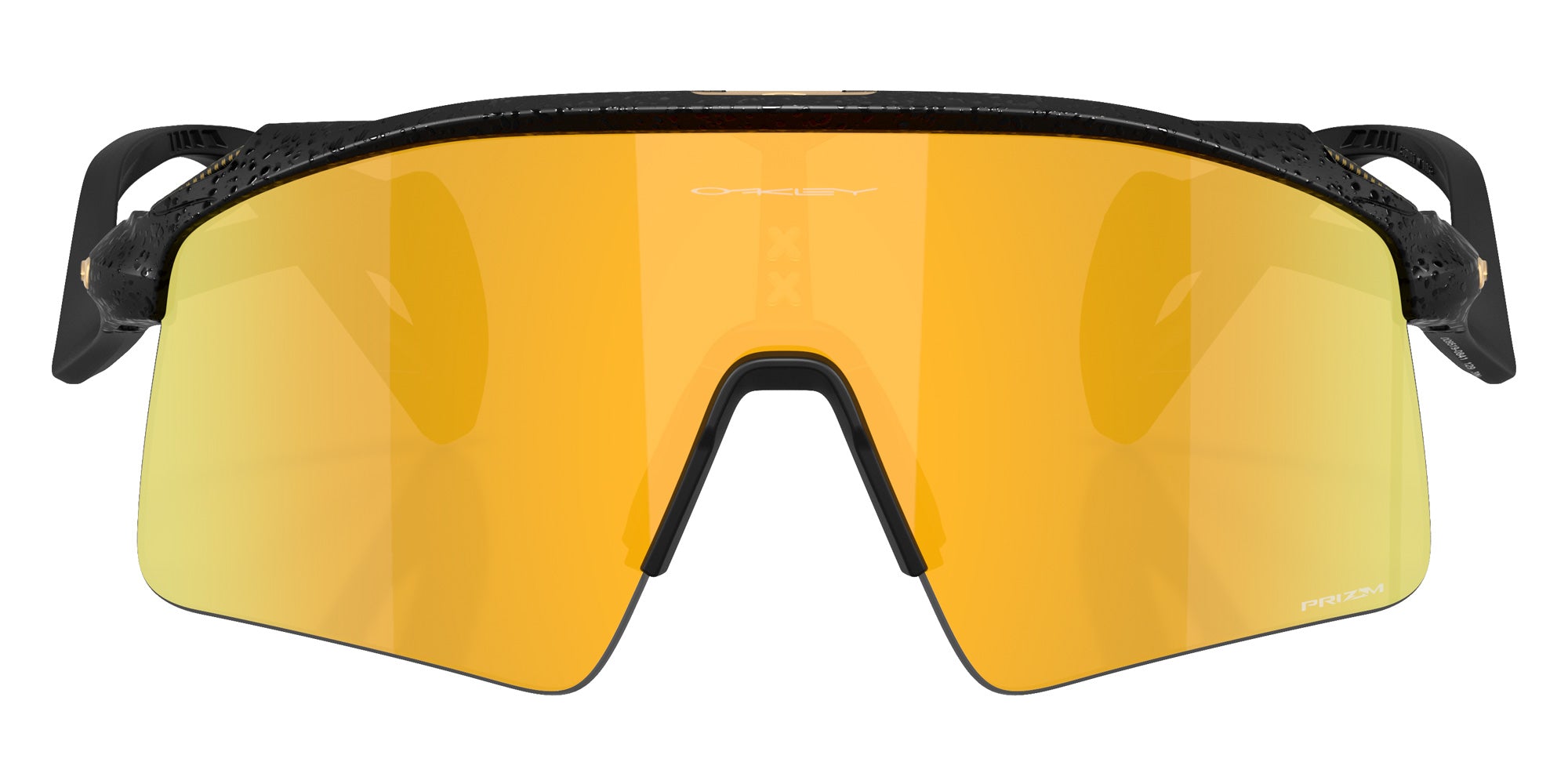 Oakley® OO9519 STUNT WING OO9519 951908 41 Sunglasses - Matte Black Splatter/Ma001 - Brown