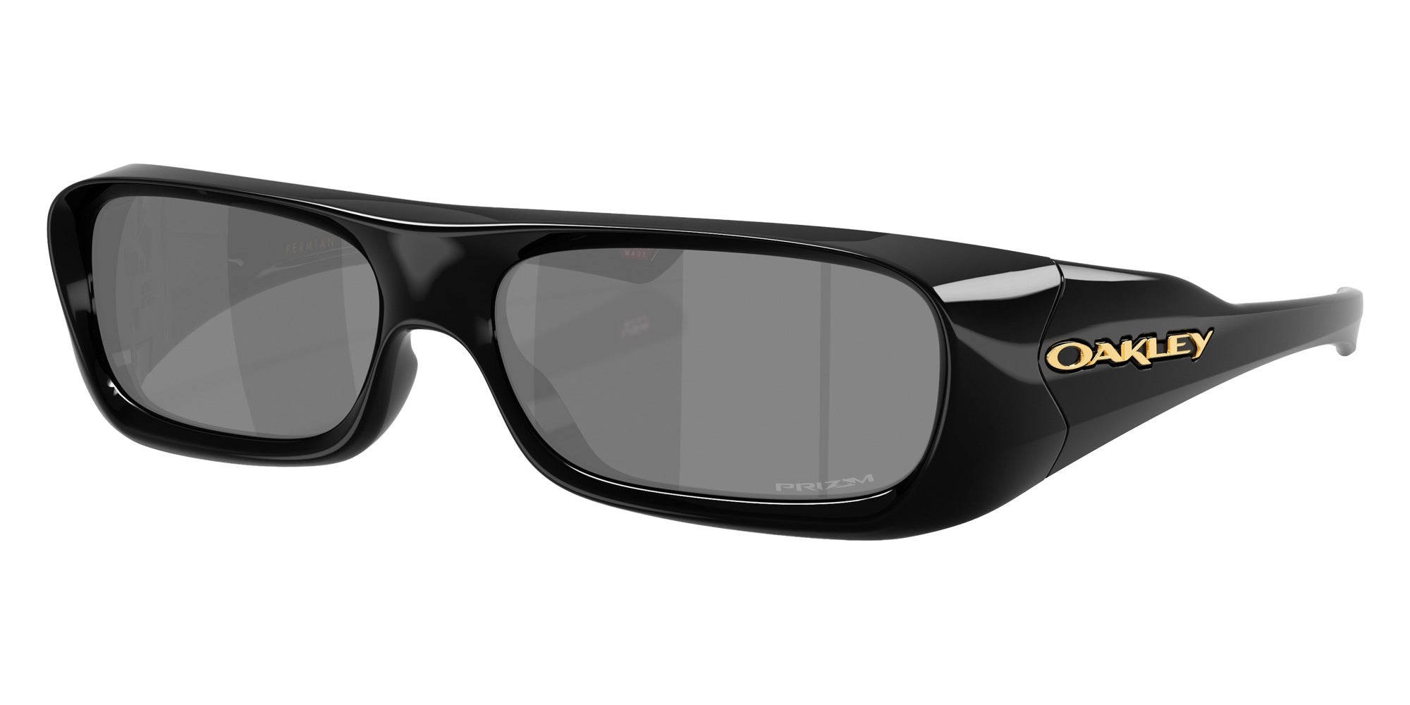 Oakley® OO9520 PERMIAN OO9520 952001 59 Sunglasses - Black / Prizm Black Mirrored