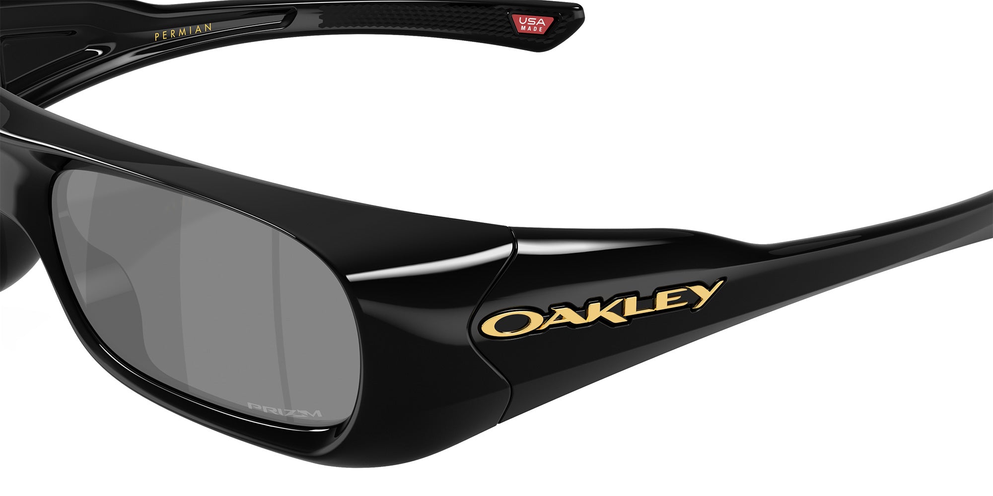 Oakley® OO9520 PERMIAN OO9520 952001 59 Sunglasses - Black / Prizm Black Mirrored