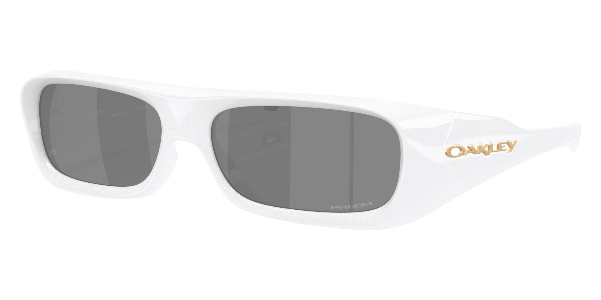 Oakley® OO9520 PERMIAN OO9520 952002 59 Sunglasses - Pearlized White / Prizm Black Mirrored