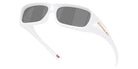 Oakley® OO9520 PERMIAN OO9520 952002 59 Sunglasses - Pearlized White / Prizm Black Mirrored