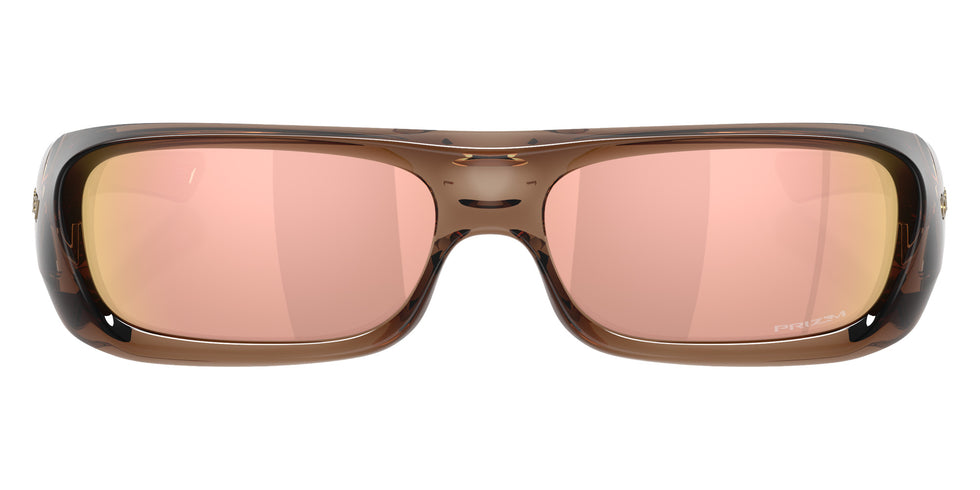 Oakley® OO9520 PERMIAN OO9520 952003 59 Sunglasses - Brown Smoke / Prizm Rose Gold Mirrored