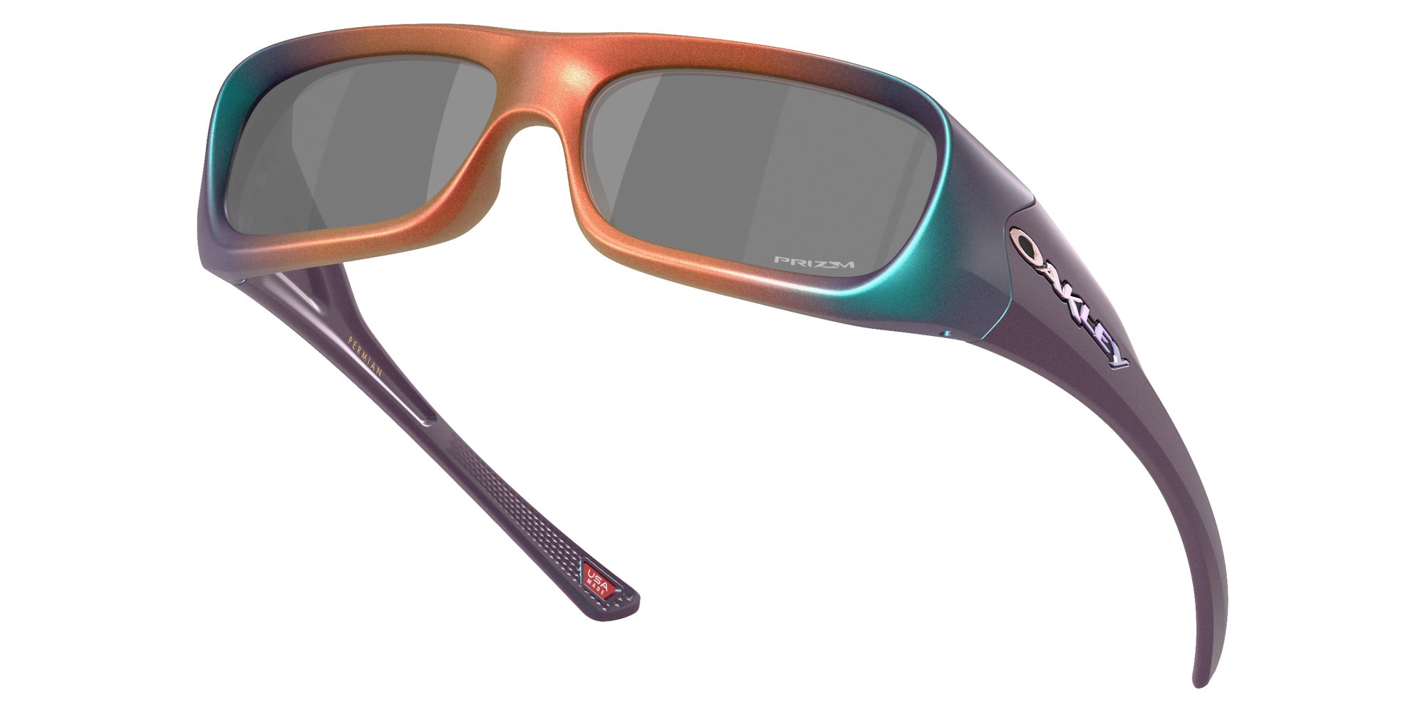 Oakley® OO9520 PERMIAN OO9520 952005 59 Sunglasses - PGRG Colorshift / Prizm Black Mirrored 952005