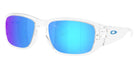 Oakley® OO9521 TOURNIQUET OO9521 952104 57 Sunglasses - Polarized Clear / Prizm Sapphire Mirrored