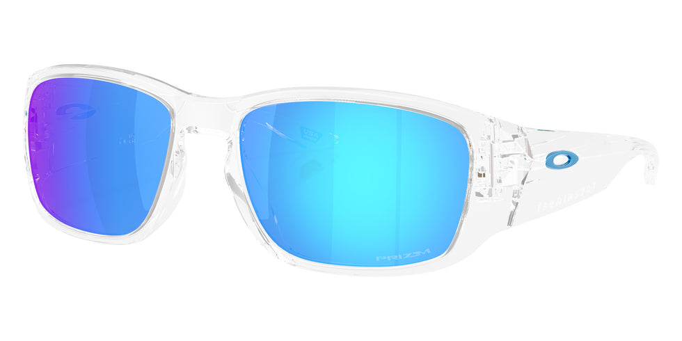Oakley® OO9521 TOURNIQUET OO9521 952104 57 Sunglasses - Polarized Clear / Prizm Sapphire Mirrored