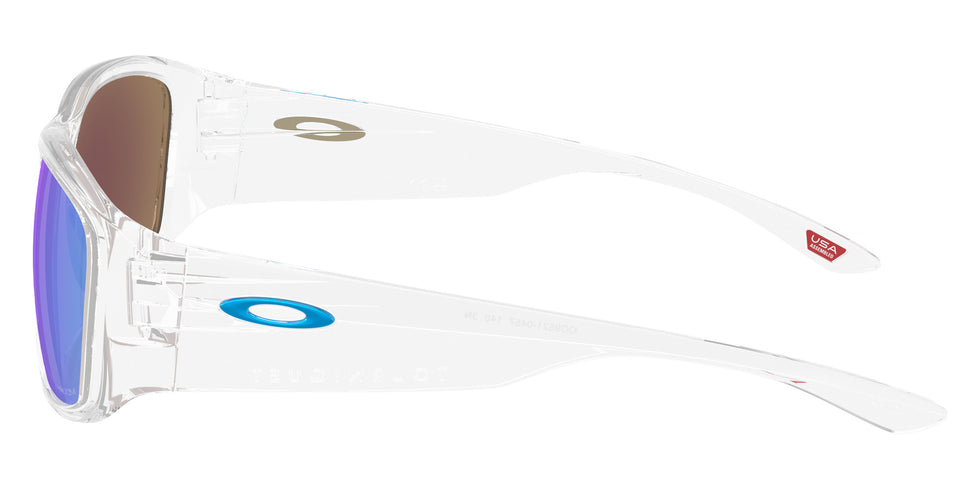Oakley® OO9521 TOURNIQUET OO9521 952104 57 Sunglasses - Polarized Clear / Prizm Sapphire Mirrored