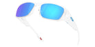 Oakley® OO9521 TOURNIQUET OO9521 952104 57 Sunglasses - Polarized Clear / Prizm Sapphire Mirrored