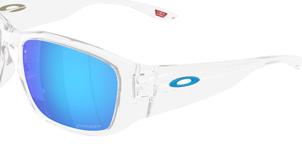 Oakley® OO9521 TOURNIQUET OO9521 952104 57 Sunglasses - Polarized Clear / Prizm Sapphire Mirrored