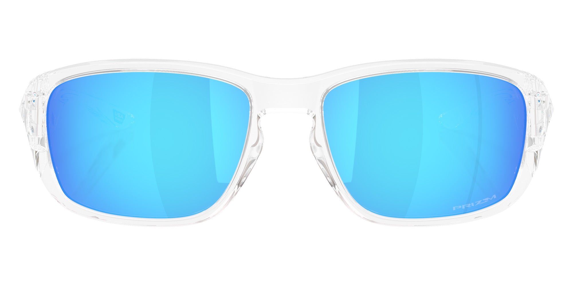 Oakley® OO9521 TOURNIQUET OO9521 952104 57 Sunglasses - Polarized Clear / Prizm Sapphire Mirrored