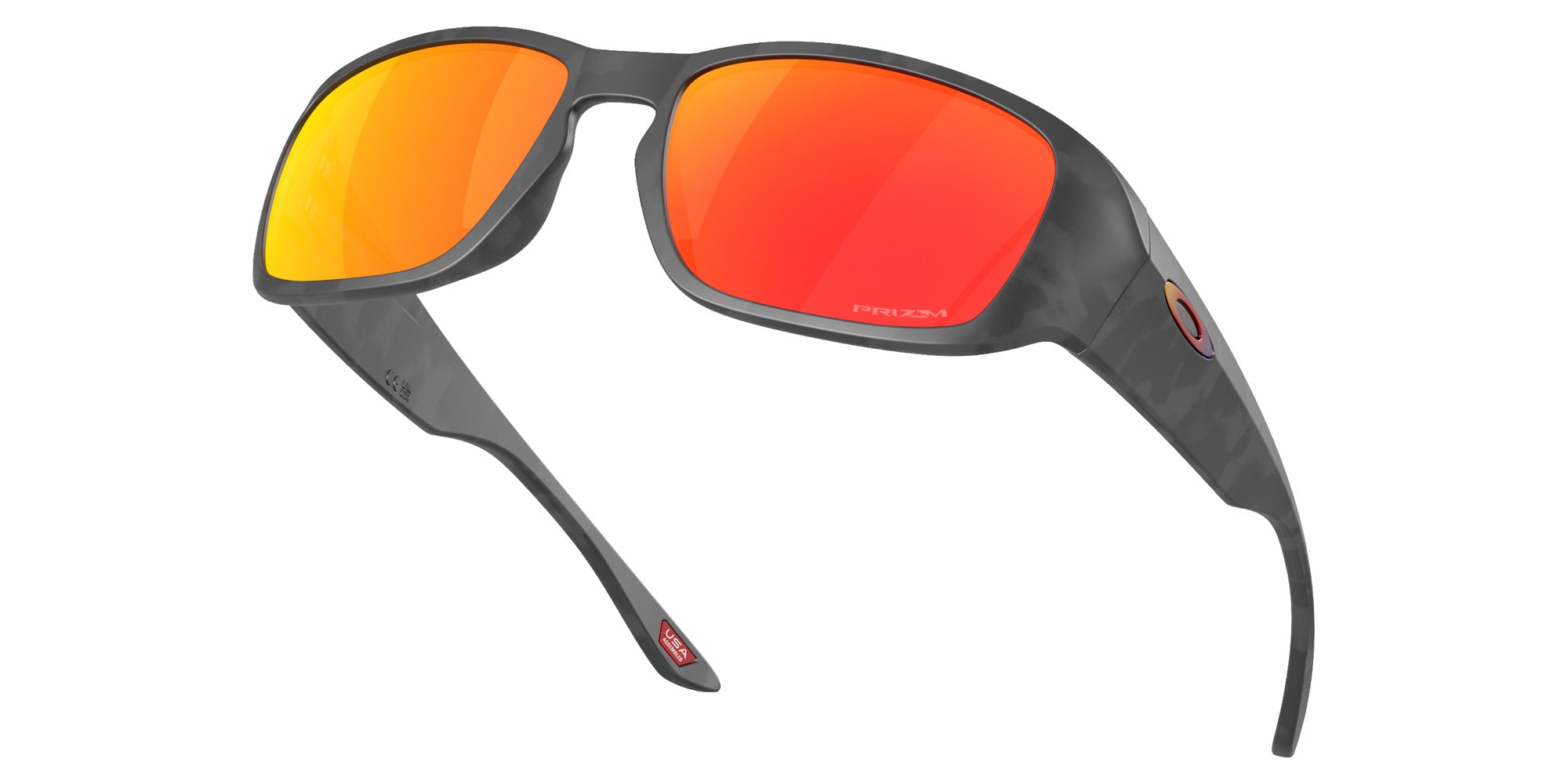 Oakley® OO9521 TOURNIQUET OO9521 952105 57 Sunglasses - Matte Black Camo / Prizm Ruby Mirrored