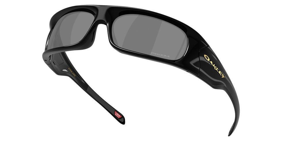 Oakley® OO9522 HIGHLAND OO9522 952201 62 Sunglasses - Black / Prizm Black Mirrored