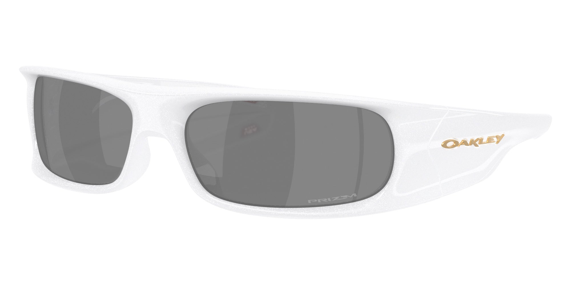 Oakley® OO9522 HIGHLAND OO9522 952202 62 Sunglasses - Pearlized White / Prizm Black Mirrored