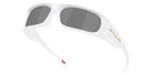 Oakley® OO9522 HIGHLAND OO9522 952202 62 Sunglasses - Pearlized White / Prizm Black Mirrored