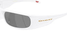 Oakley® OO9522 HIGHLAND OO9522 952202 62 Sunglasses - Pearlized White / Prizm Black Mirrored