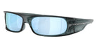 Oakley® OO9522 HIGHLAND OO9522 952204 62 Sunglasses - Crystal Black / Prizm Deep Water Polarized Mirrored