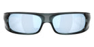 Oakley® OO9522 HIGHLAND OO9522 952204 62 Sunglasses - Crystal Black / Prizm Deep Water Polarized Mirrored