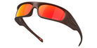 Oakley® OO9522 HIGHLAND OO9522 952206 62 Sunglasses - Corten / Prizm Ruby Mirrored 952206