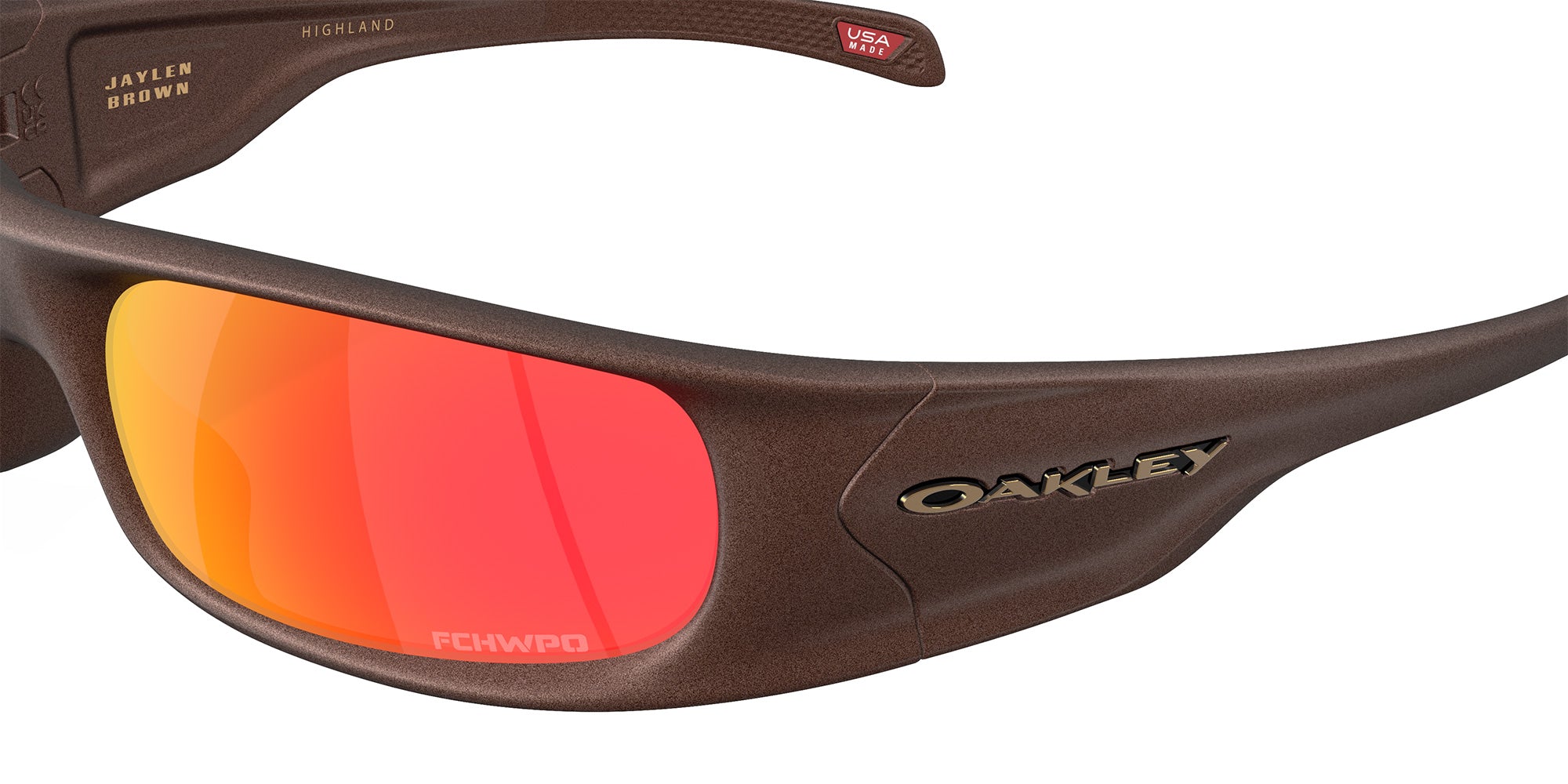 Oakley® OO9522 HIGHLAND OO9522 952206 62 Sunglasses - Corten / Prizm Ruby Mirrored 952206