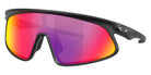 Oakley® OO9524D RSLV 141 OO9524D 952401 41 Sunglasses - Matte Black / Prizm Road Mirrored 952401