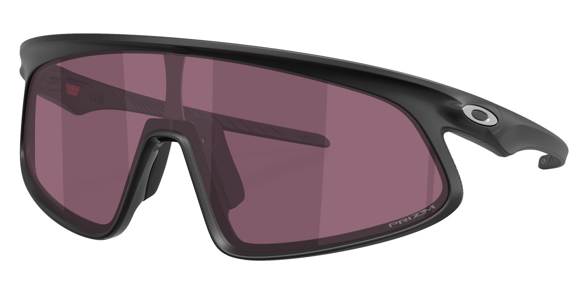 Oakley® OO9524D RSLV 141 OO9524D 952402 41 Sunglasses - Matte Black / Prizm Road Black Mirrored 952402