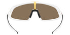 Oakley® OO9524D RSLV 141 OO9524D 952403 41 Sunglasses - Matte White / Prizm 24k Mirrored 952403