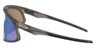 Oakley® OO9524D RSLV 141 OO9524D 952404 41 Sunglasses - Matte Gray Smoke / Prizm Sapphire Mirrored 952404