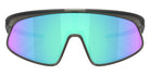 Oakley® OO9524D RSLV 141 OO9524D 952404 41 Sunglasses - Matte Gray Smoke / Prizm Sapphire Mirrored 952404