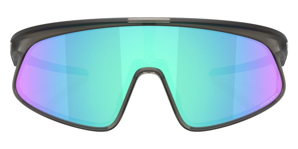 Oakley® OO9524D RSLV 141 OO9524D 952404 41 Sunglasses - Matte Gray Smoke / Prizm Sapphire Mirrored 952404