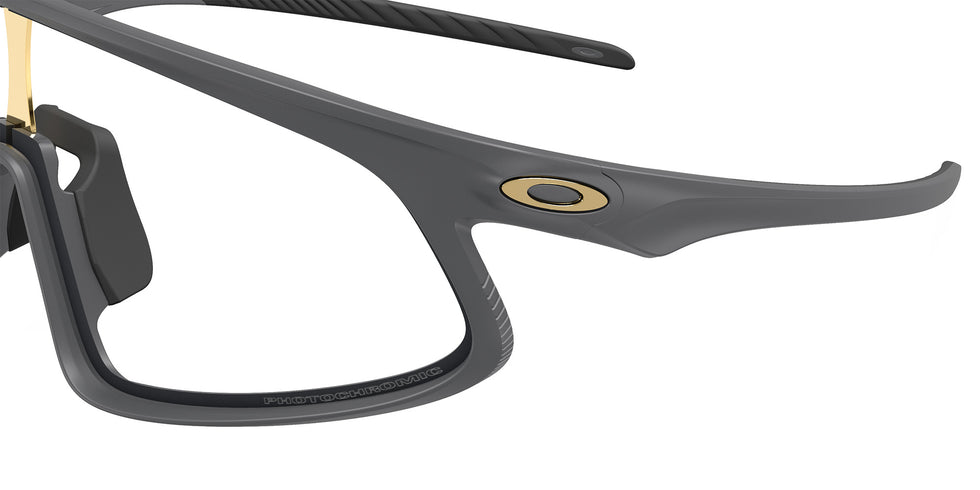 Oakley® OO9524D RSLV 141 OO9524D 952406 41 Sunglasses - Matte Carbon / Clear to Black Iridium Photochromic 952406
