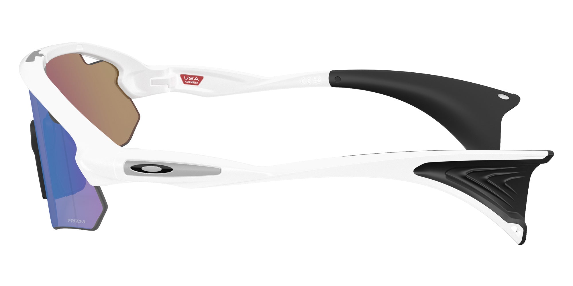 Oakley® OO9525 STUNT DEVIL A OO9525 952502 37 Sunglasses - Matte White / Prizm Sapphire Mirrored 952502