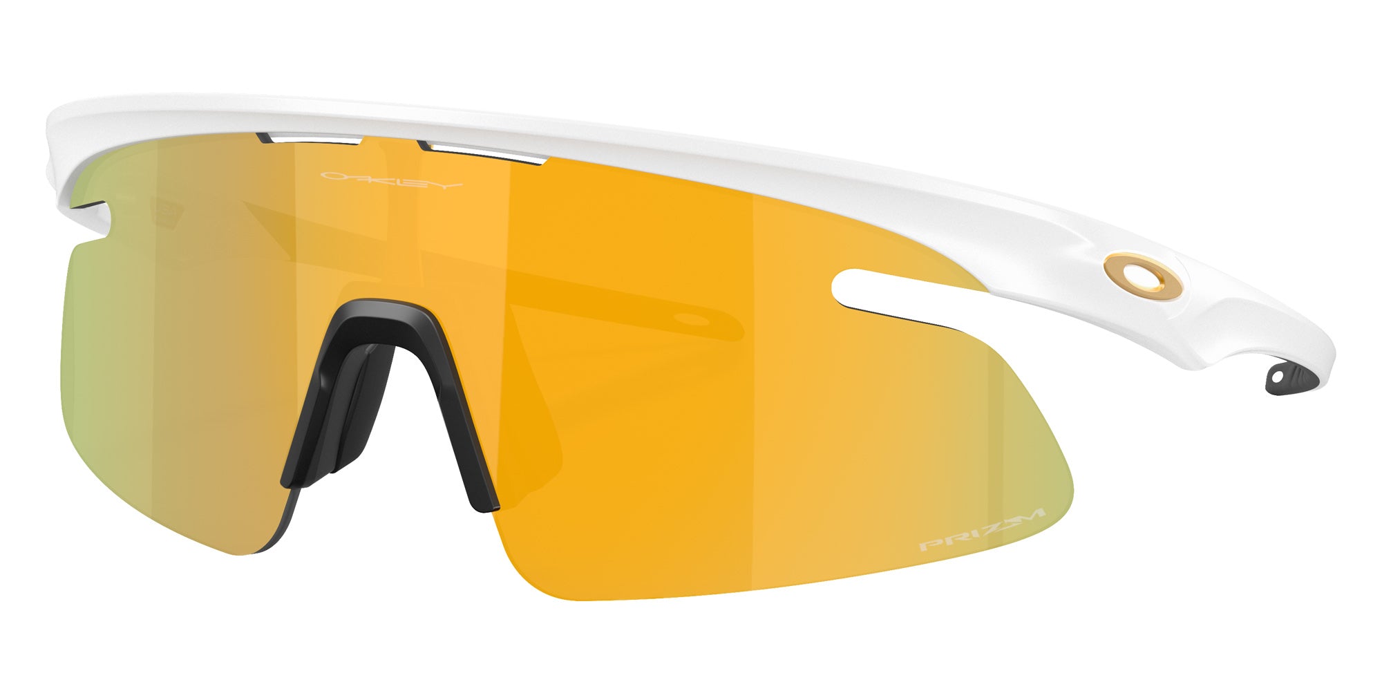 Oakley® OO9527D RSLV LITE OO9527D 952703 50 Sunglasses - Matte White / Prizm 24k Mirrored 952703