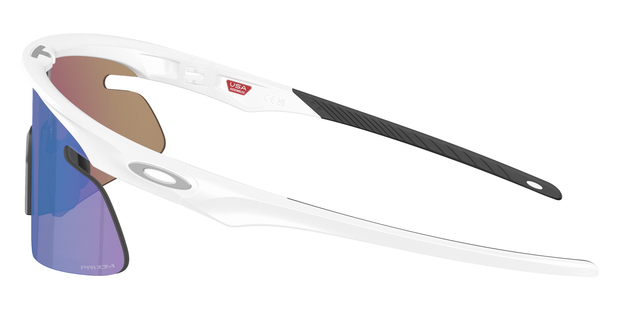 Oakley® OO9527D RSLV LITE OO9527D 952704 50 Sunglasses - Matte White / Prizm Sapphire Mirrored 952704