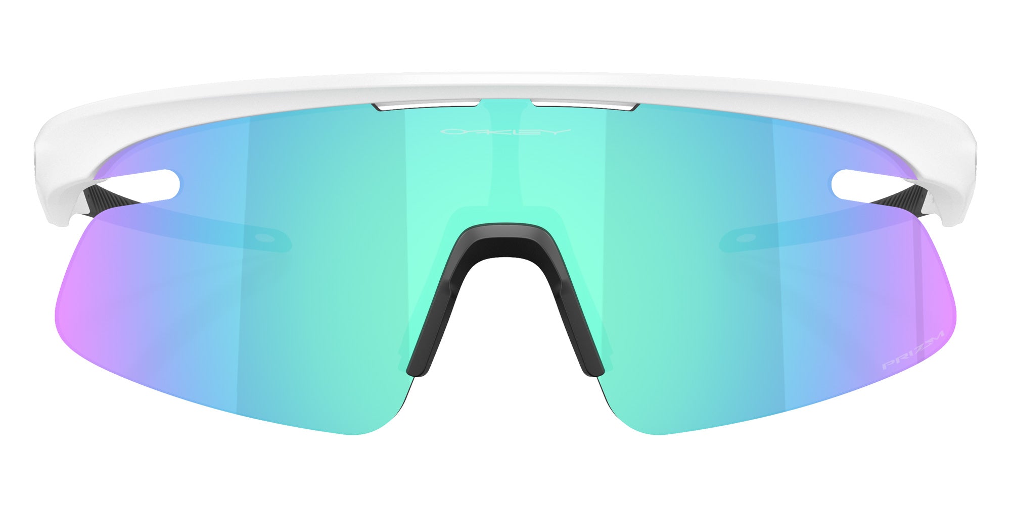 Oakley® OO9527D RSLV LITE OO9527D 952704 50 Sunglasses - Matte White / Prizm Sapphire Mirrored 952704
