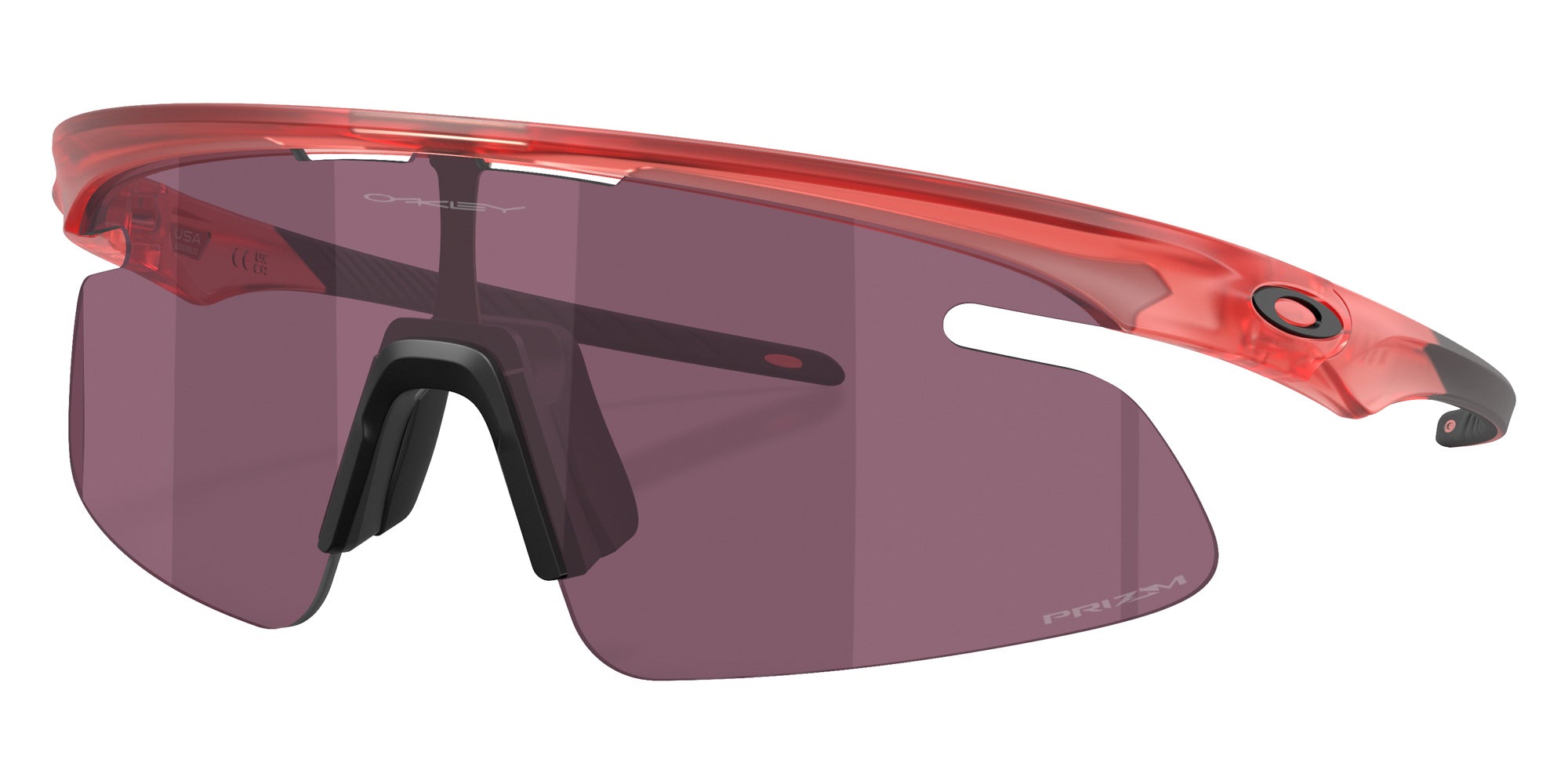 Oakley® OO9527D RSLV LITE OO9527D 952707 50 Sunglasses - Matte Transparent Paloma / Prizm Road Black Mirrored 952707
