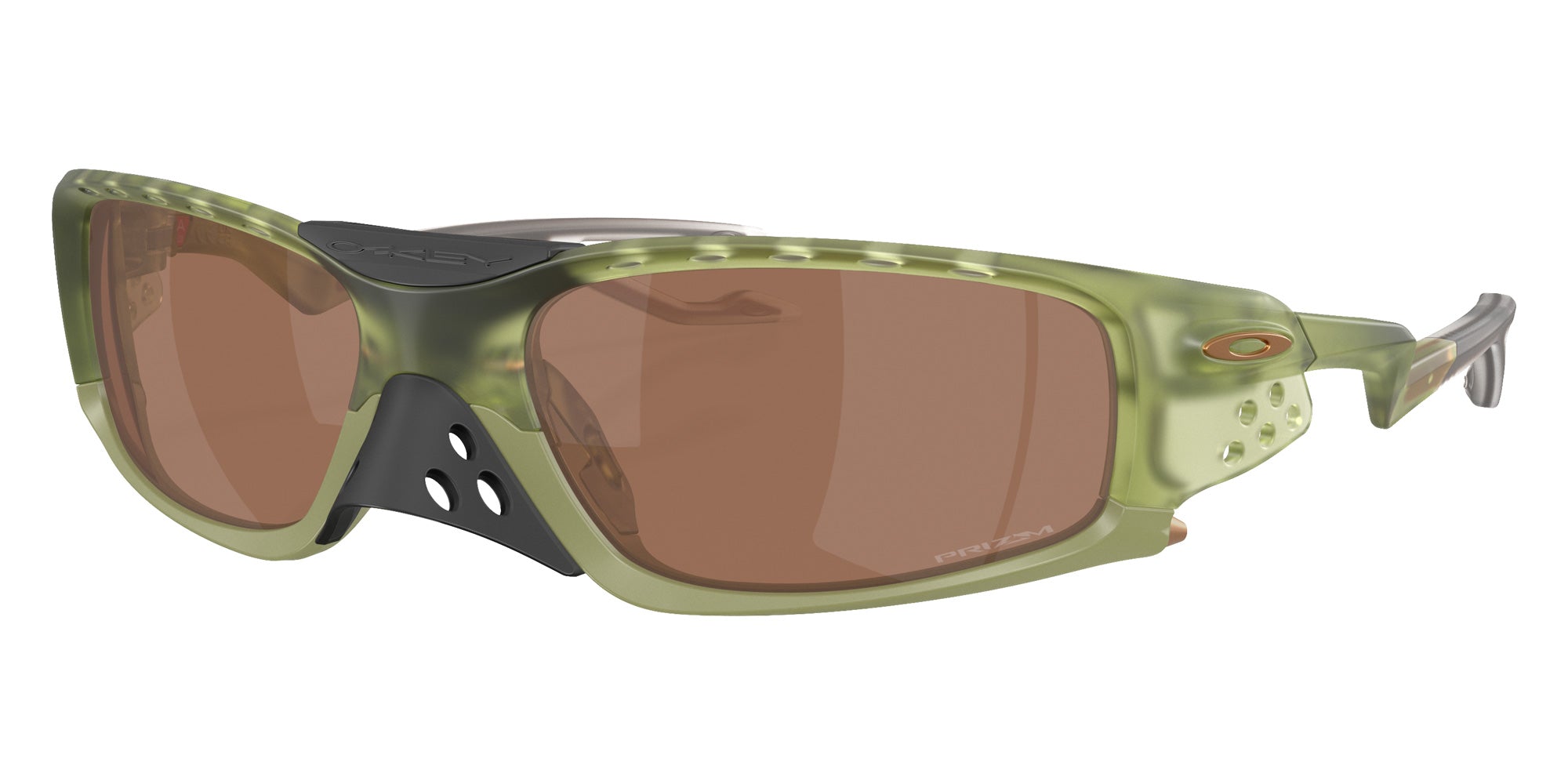 Oakley® OO9529 PLANTARIS SQ OO9529 952904 61 Sunglasses - Transparent Fern / Prizm Tungsten Mirrored 952904