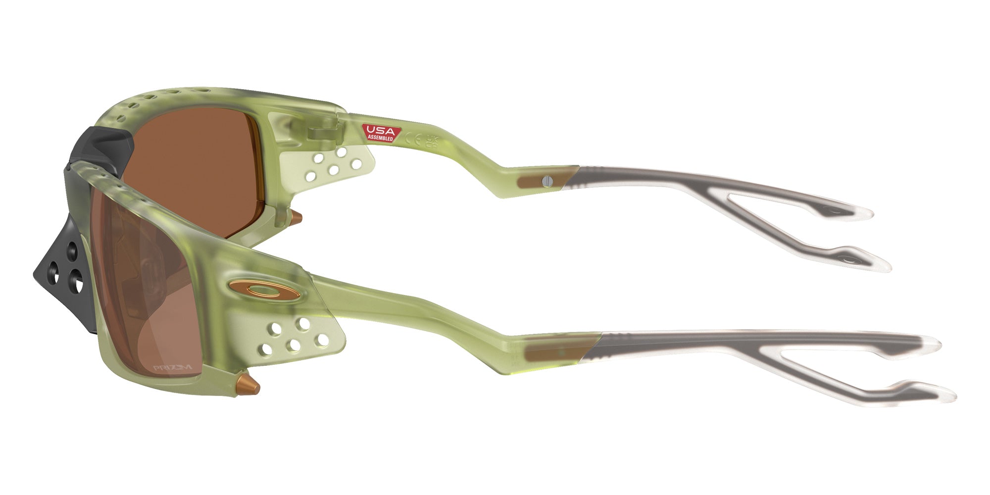 Oakley® OO9529 PLANTARIS SQ OO9529 952904 61 Sunglasses - Transparent Fern / Prizm Tungsten Mirrored 952904