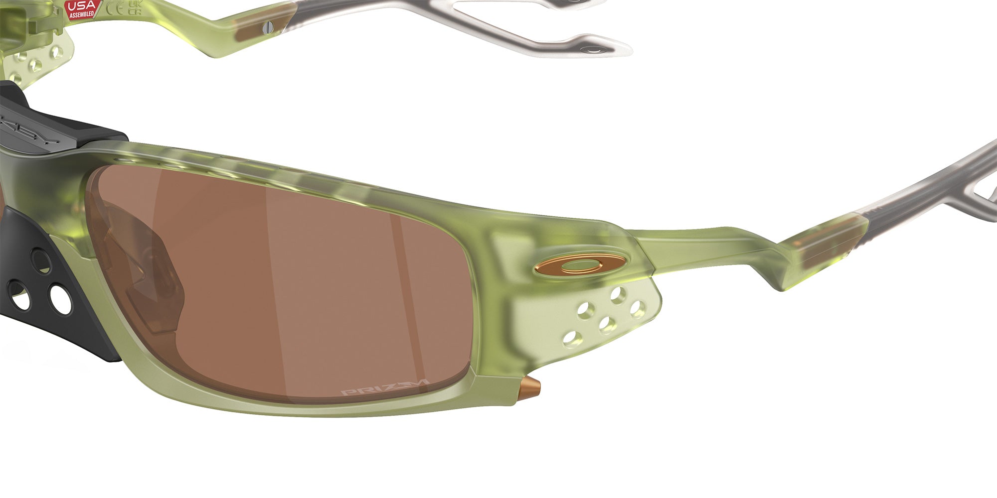 Oakley® OO9529 PLANTARIS SQ OO9529 952904 61 Sunglasses - Transparent Fern / Prizm Tungsten Mirrored 952904
