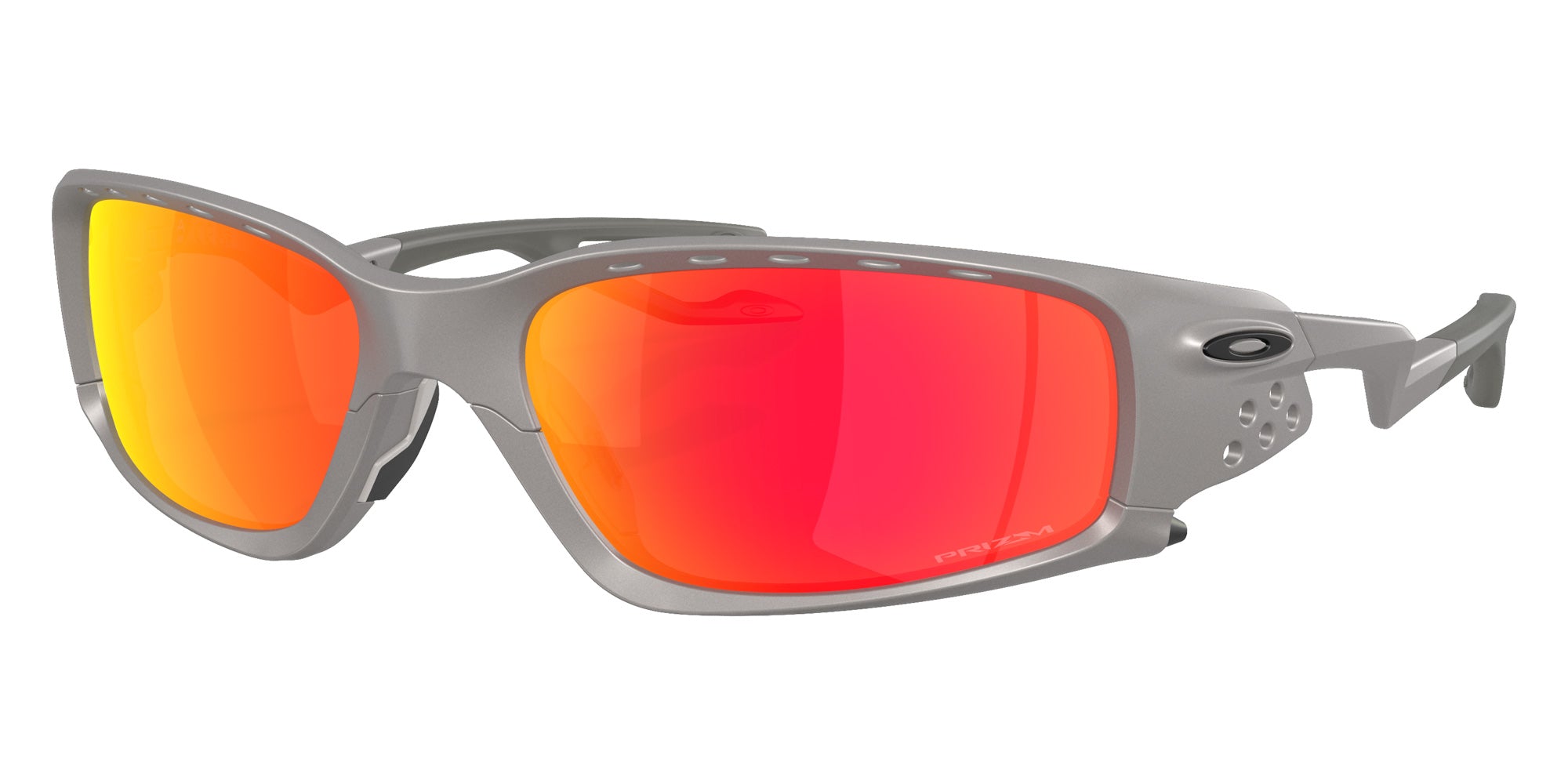 Oakley® OO9529 PLANTARIS SQ OO9529 952905 61 Sunglasses - Titanium / Prizm Ruby Mirrored 952905