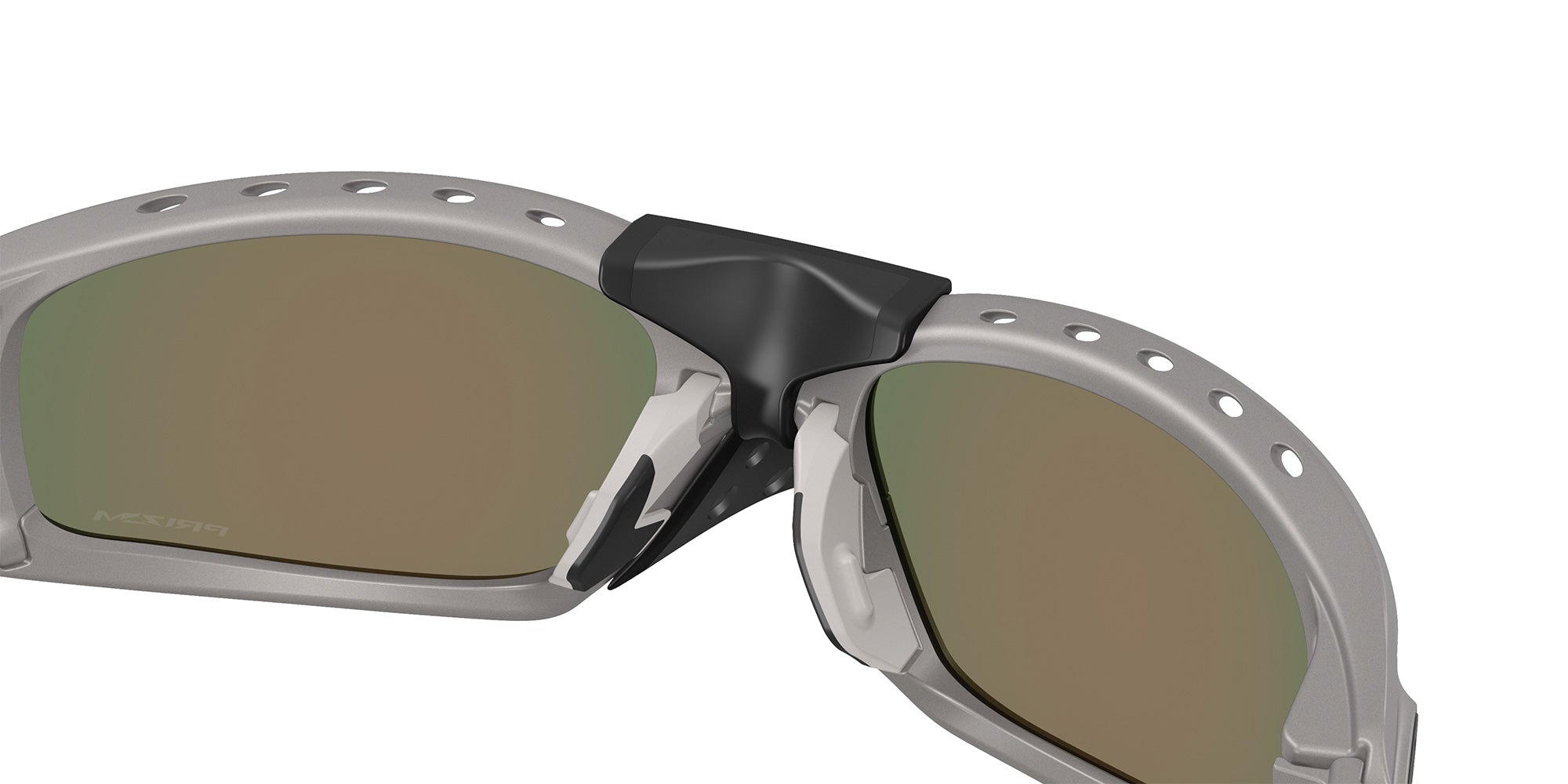 Oakley® OO9529 PLANTARIS SQ OO9529 952905 61 Sunglasses - Titanium / Prizm Ruby Mirrored 952905