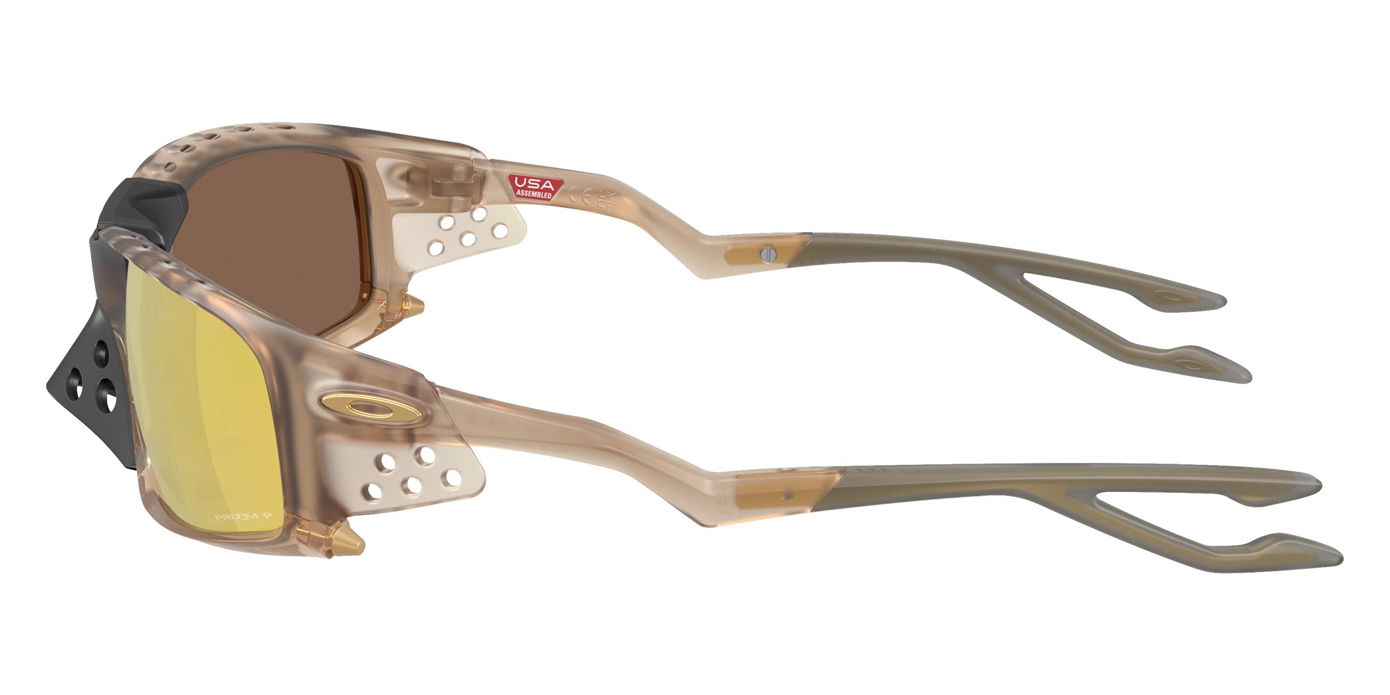 Oakley® OO9529 PLANTARIS SQ OO9529 952907 61 Sunglasses - Matte Sepia / Prizm 24K Polarized Mirrored 952907